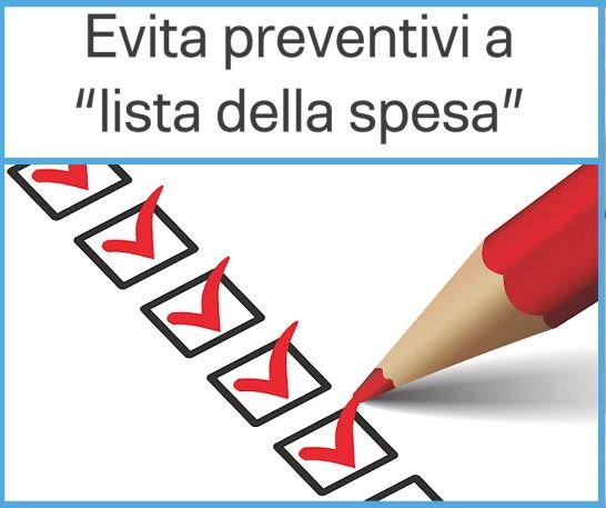 Perchè non facciamo preventivi via mail Perchè non facciamo preventivi via mail