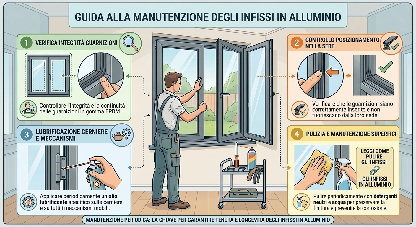 manutenzione infissi in alluminio