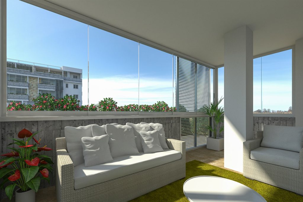 chiudere veranda con vetrata