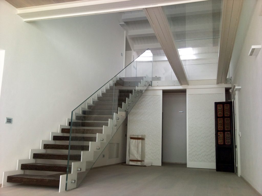 parapetti in vetro per scale interne prezzi