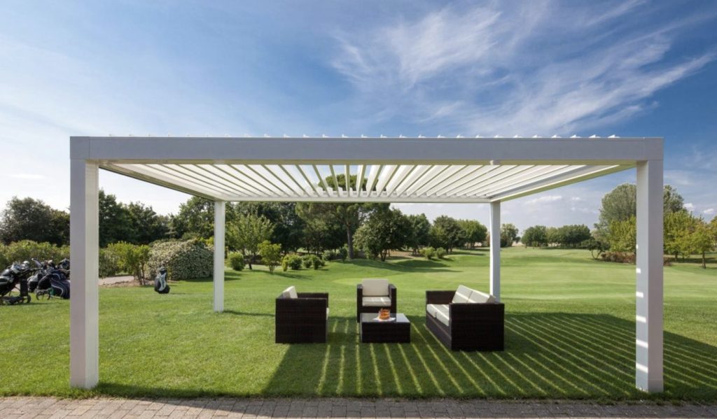 pergola a lamelle orientabili