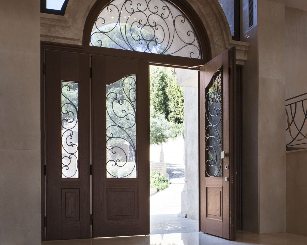 Porte blindate con vetro decorativo