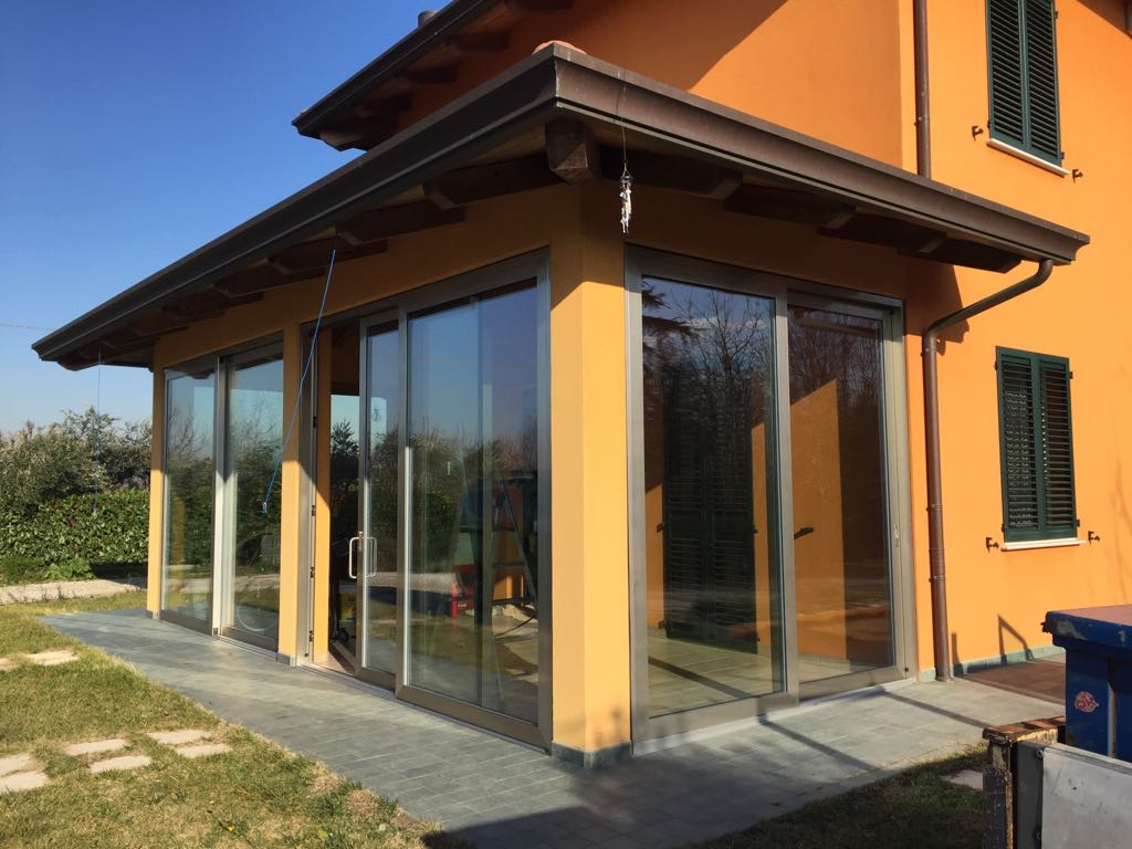 veranda in alluminio balcone