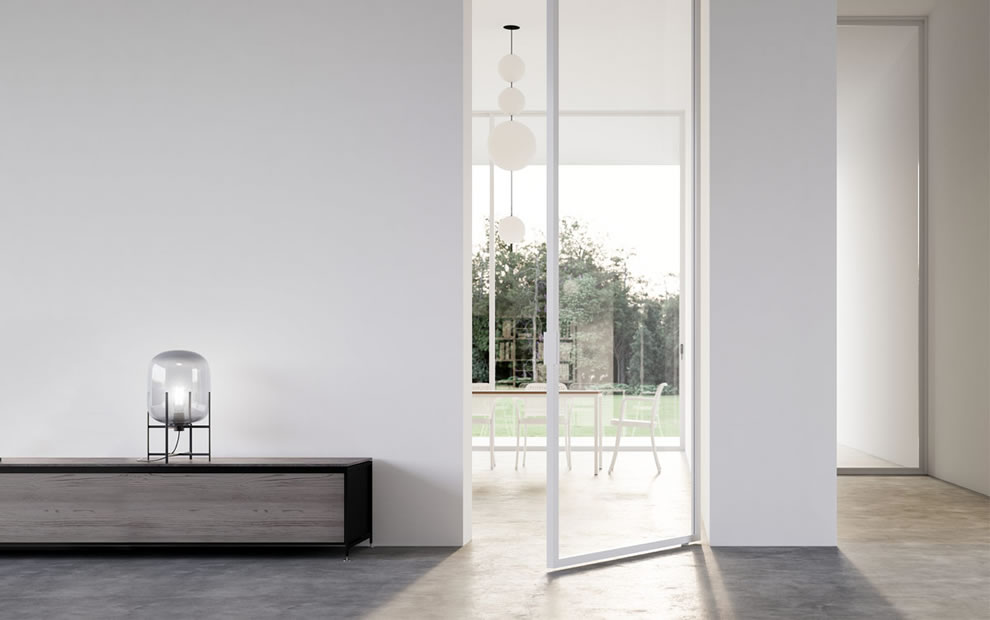 porte in alluminio con vetro