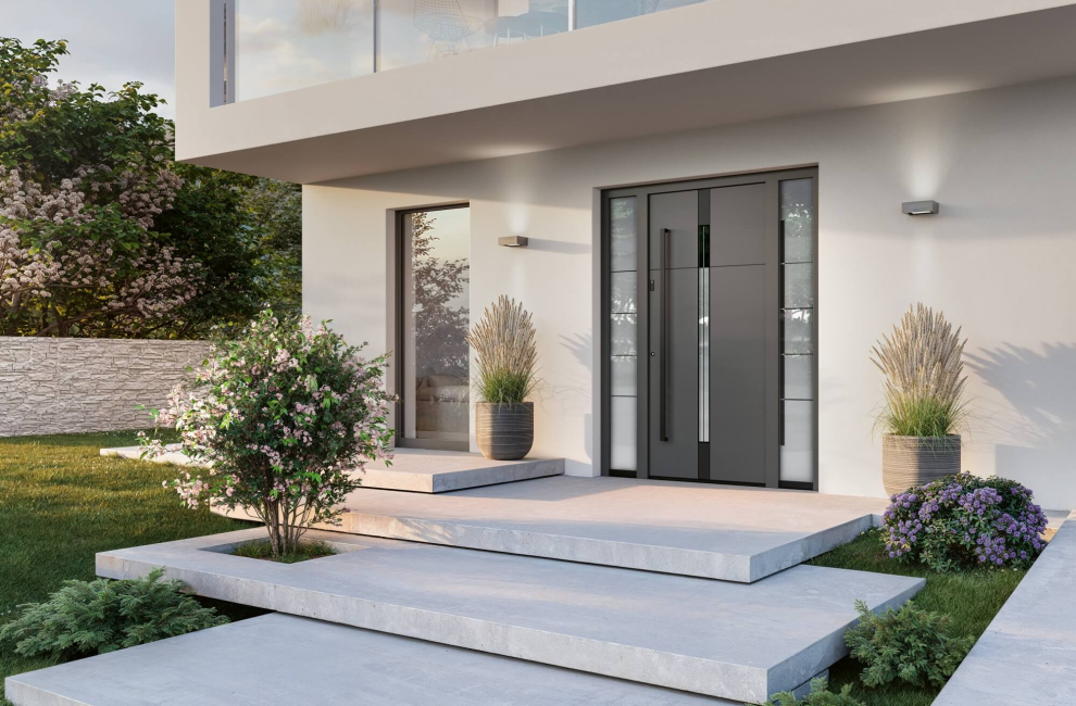 portoncino ingresso alluminio