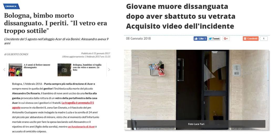 vetri-antinfortunio