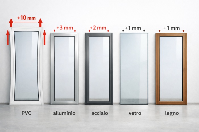 dilatazione termica serramenti