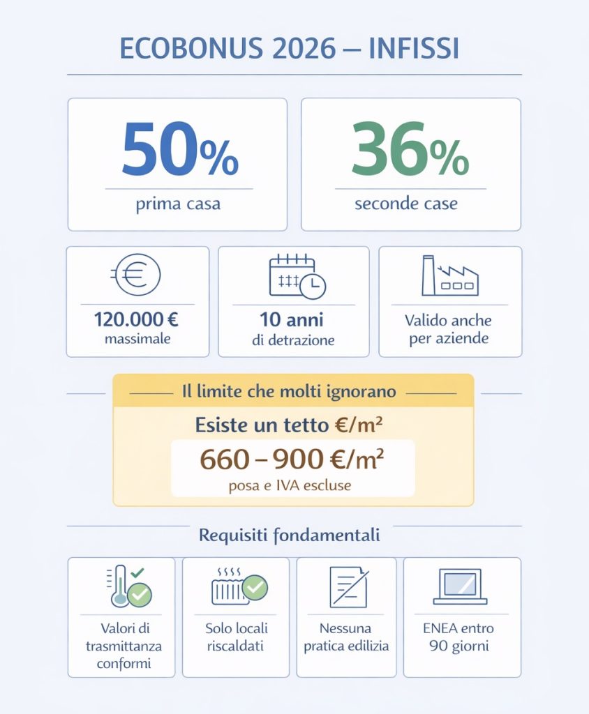 ecobonus infissi 2026