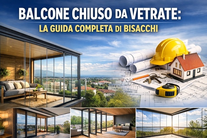 balcone chiuso da vetrate
