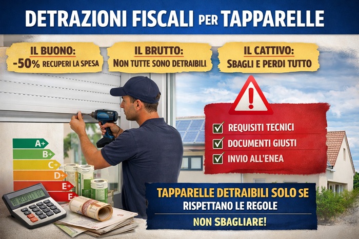 detrazioni fiscali per tapparelle