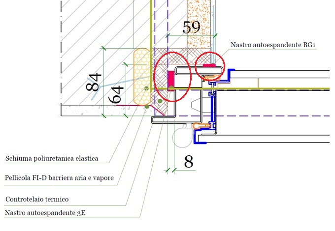 esempio nodo porta blindata taglio termico