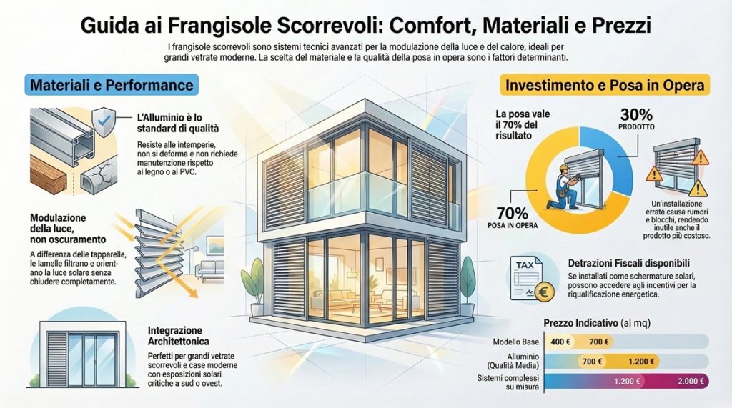 frangisole scorrevoli prezzi