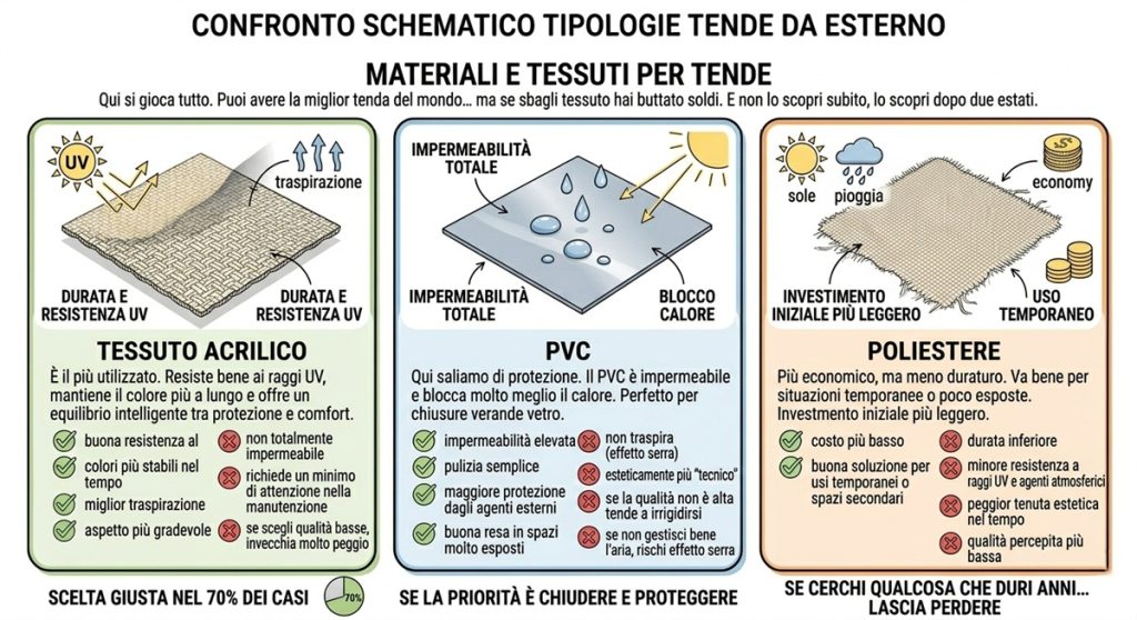 tende da esterno per verande