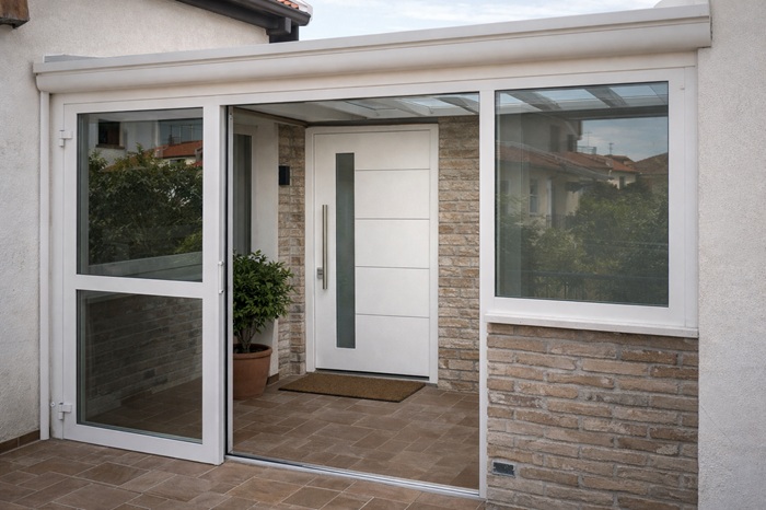 veranda porta ingresso