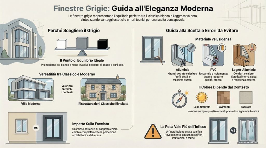 finestre grigie