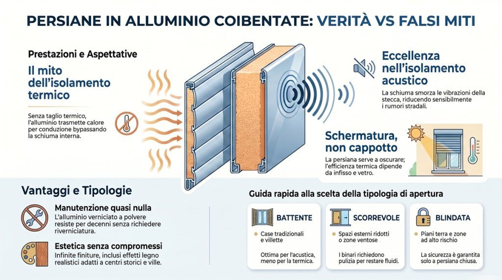 persiane in alluminio coibentate vantaggi