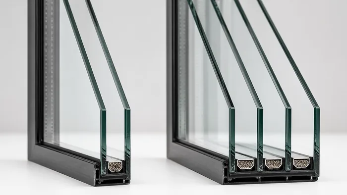 Confronto vetrocamera doppio vetro vs triplo vetro - vetrate a taglio termico