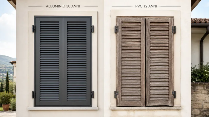 confronto tra infissi in PVC e infissi in alluminio - infissi pvc o alluminio prezzi