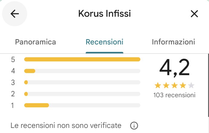 opinioni infissi korus